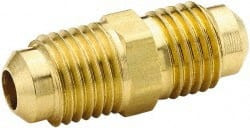 PARKER 42F-14 7/8" TUBE OD X 1-1/4-12 UNF 45 BRASS FLA