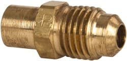 PARKER 43F-6-10 3/8" TUBE OD X 5/8-18 UNF 45 BRASS FLARE