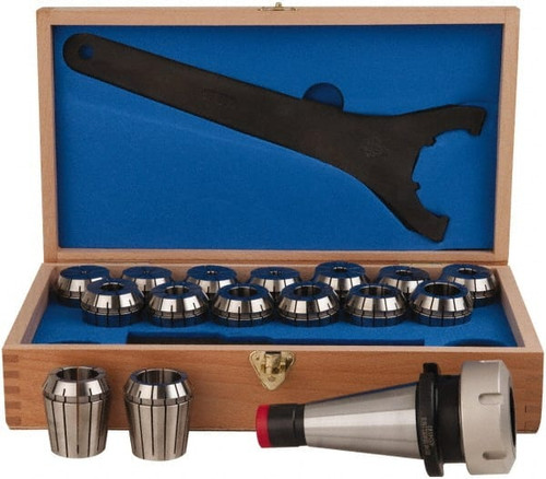 ETM 4500427 ISO40 TAPER SHANK, ER COLLET CHUCK SET