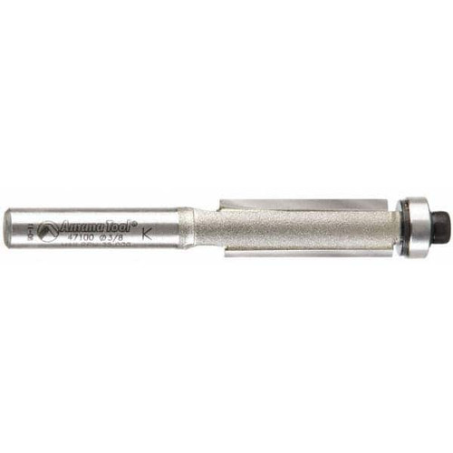 AMANA TOOL 47100 3/8" DIAM, 1" LOC, 2 FLUTE CARBIDE-TIPPE