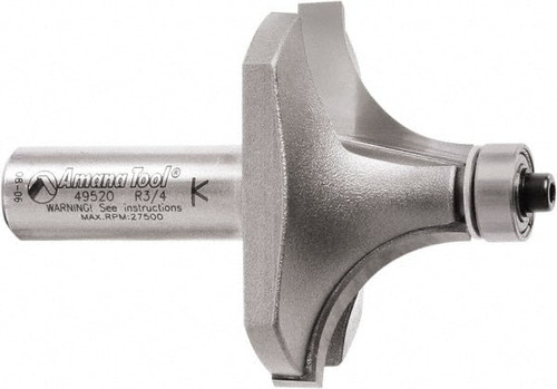 AMANA TOOL 49520 2" DIAM, 1" LOC, 2 FLUTE CARBIDE-TIPPED 