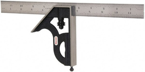 STARRETT 50057 2 PIECE, 12" COMBINATION SQUARE SET