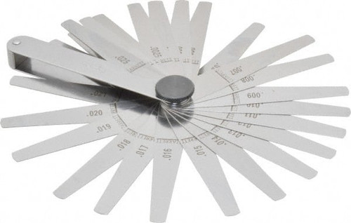 STARRETT 50315 26 PIECE, 0.0015 TO 0.025" THICK, TAPERE