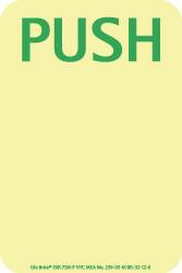 NMC 50F-7SN-P PUSH, POLYESTER EXIT SIGN