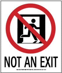 NMC 50R-5SN NOT AN EXIT, PLASTIC EXIT SIGN