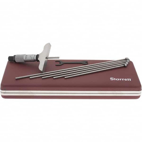 STARRETT 52117 0 TO 6" RANGE, 6 ROD, MECHANICAL DEPTH M