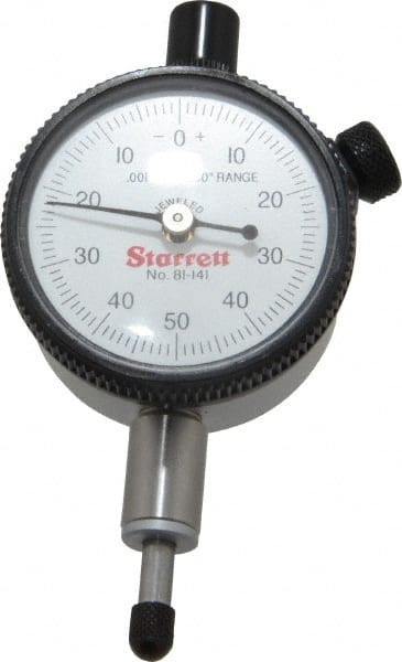 STARRETT 53400 1/4" RANGE, 0-50-0 DIAL READING, 0.001" 
