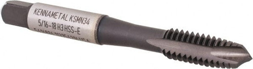 KENNAMETAL 5416886 5/16-18 3B 3 FLUTE CRC/C/TIN FINISH VANA