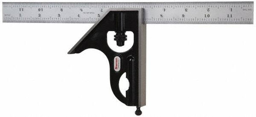 STARRETT 56398 2 PIECE, 12" COMBINATION SQUARE SET