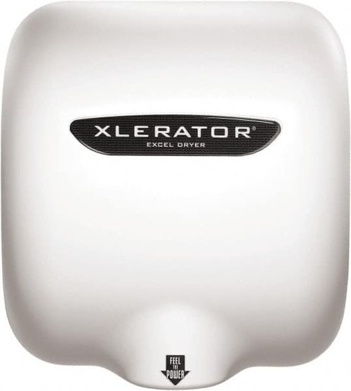 EXCEL DRYER 602161H XLERATOR; HAND DRYER WHITE DIE-CAST ZINC