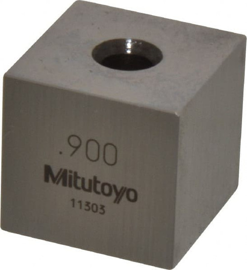 MITUTOYO 614199-531 0.9" SQUARE STEEL GAGE BLOCK
