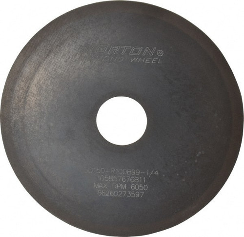 NORTON 66260273597 6" DIAM X 1-1/4" HOLE X 1/16" THICK, 150