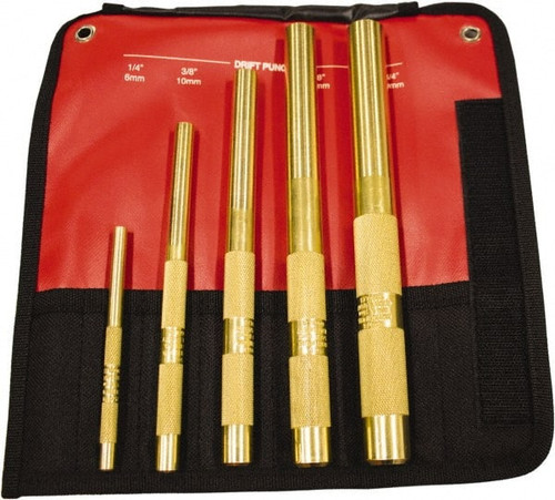 MAYHEW 67003 5 PC BRASS DRIFT PUNCH SET