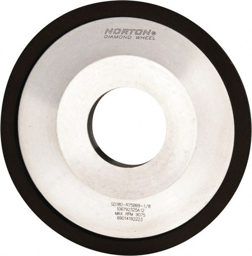 NORTON 69014192223 4" DIAM, 1-1/4" HOLE SIZE, 1/2" OVERALL 