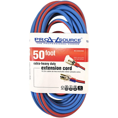 VALUE COLLECTION 73050WSBR 50', 14/3 GAUGE/CONDUCTORS, BLUE/RED OUT