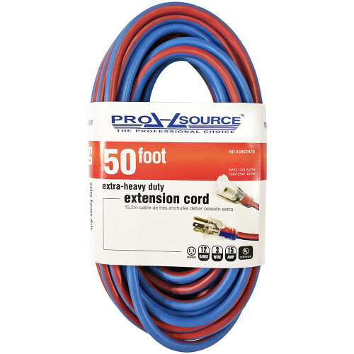 VALUE COLLECTION 74050WSBR 50', 12/3 GAUGE/CONDUCTORS, BLUE/RED OUT
