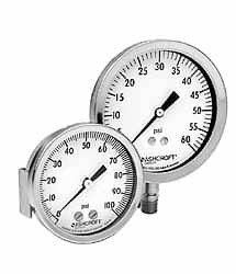 ASHCROFT 83247 2-1/2" DIAL, 1/4 THREAD, 0-1,000 SCALE R