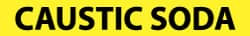 NMC A1042Y PIPE MARKER WITH CAUSTIC SODA LEGEND AND