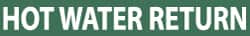 NMC A1293G 25 QTY 1 PACK PIPE MARKER WITH HOT WATER