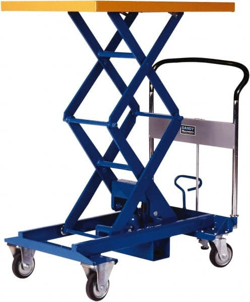 SOUTHWORTH A-350W SCISSOR LIFT CART,770 LB.,STEEL,FIXED