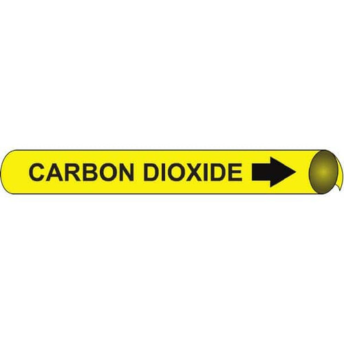 NMC A4011 PIPE MARKER WITH CARBON DIOXIDE LEGEND A