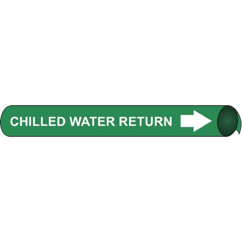 NMC A4014 PIPE MARKER WITH CHILLED WATER RETURN LE