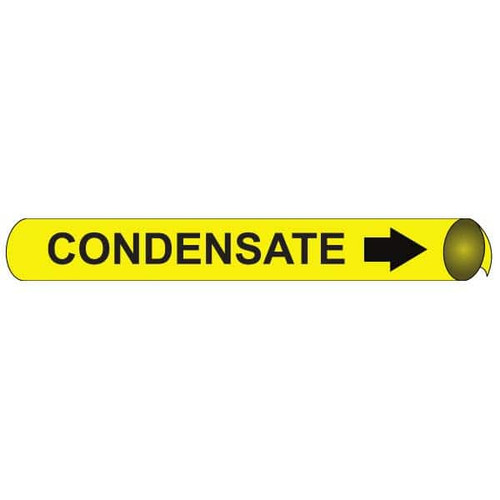 NMC A4024 PIPE MARKER WITH CONDENSATE LEGEND AND A