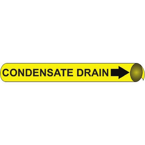 NMC A4025 PIPE MARKER WITH CONDENSATE DRAIN LEGEND