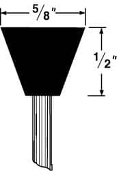 GRIER ABRASIVES B102-GB-3077 MOUNTED WHEEL