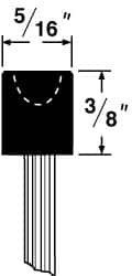 GRIER ABRASIVES B134-GB-11110 MOUNTEDWHEELMOUNTEDPOINT:3/8"THICK,1/8"S