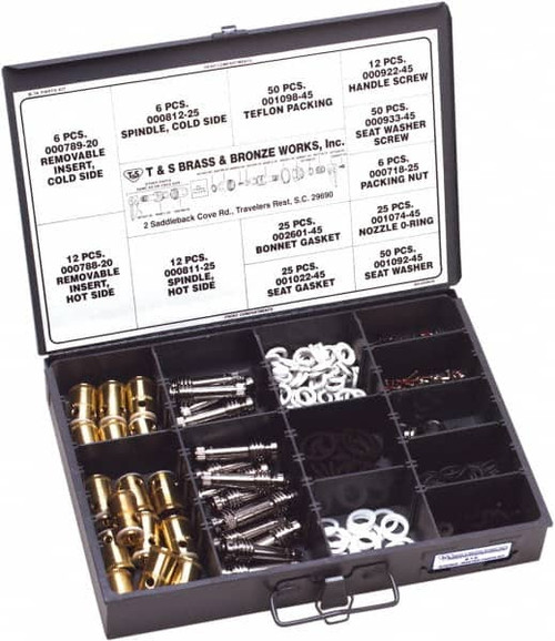 T & S BRASS B-7K 267 PIECES BOXED FAUCET REPAIR KIT