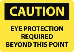 NMC C152R CAUTION - EYE PROTECTION REQUIRED BEYOND
