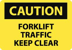 NMC C356A CAUTION - FORKLIFT TRAFFIC - KEEP CLEAR,