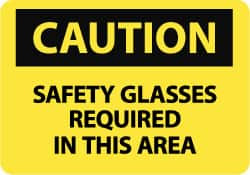 NMC C678AB CAUTION - SAFETY GLASSES REQUIRED IN THI