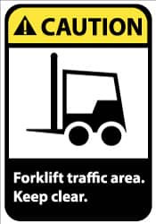 NMC CGA7AB CAUTION - FORKLIFT TRAFFIC AREA - KEEP C