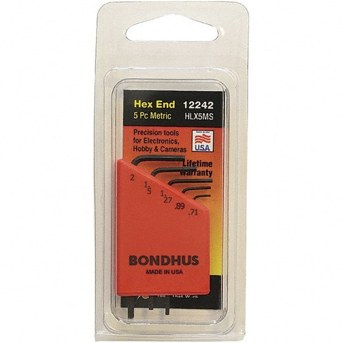 BONDHUS Clamshell 12242 L HEX KEY SETS INCH