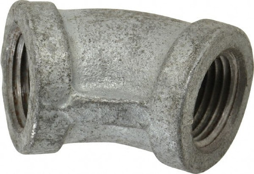 MADE IN USA D.NM45L 1/2" GALVANIZED MALLEABLE IRON PIPE 45 E