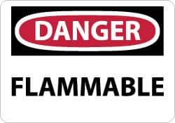 NMC D126PB DANGER - FLAMMABLE, PRESSURE SENSITIVE V