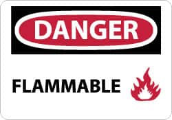 NMC D531PB DANGER - FLAMMABLE, PRESSURE SENSITIVE V