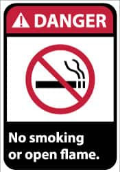 NMC DGA53AB DANGER - NO SMOKING OR OPEN FLAME, 14" L