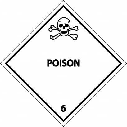 NMC DL159AP 25 QTY 1 PACK POISON DOT SHIPPING LABEL