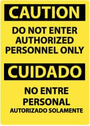 NMC ESC452PB CAUTION - DO NOT ENTER - AUTHORIZED PERS