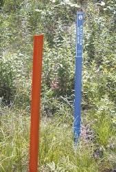 NMC EZ4G GREEN MARKING POST