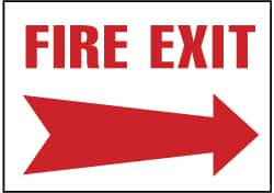 NMC FERAAB FIRE EXIT, ALUMINUM FIRE SIGN