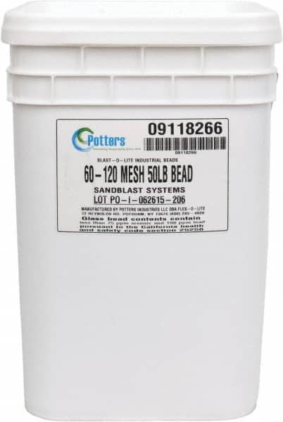 MADE IN USA FLEXBOL 60-120 MEDIUM GRADE SMOOTH GLASS BEAD