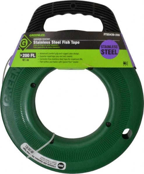 GREENLEE TEXTRON FTSS438-200 200 FT. LONG X 1/8 INCH WIDE, 0.045 INCH