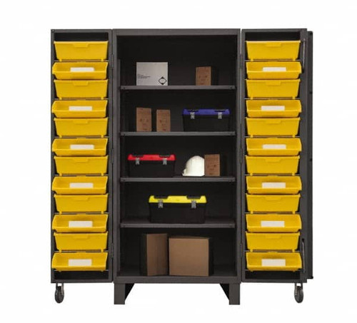 DURHAM MFG CO HDC36DC24TB4S95 4 SHELF 24 BIN STORAGE CABINET
