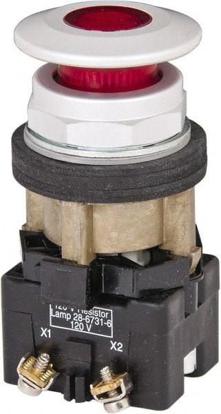 EATON CUTLER-HAMMER HT8FBRV7 EXTENDED MUSHROOM HEAD PUSHBUTTON SWITCH