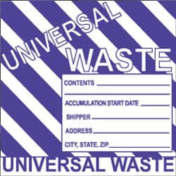 NMC HW31ALV HAZARDOUS MATERIALS LABEL