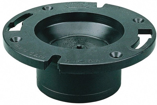 NIBCO I440100 4 X 3" PIPE, 5-3/8" OD, ABS CLOSET FLANG